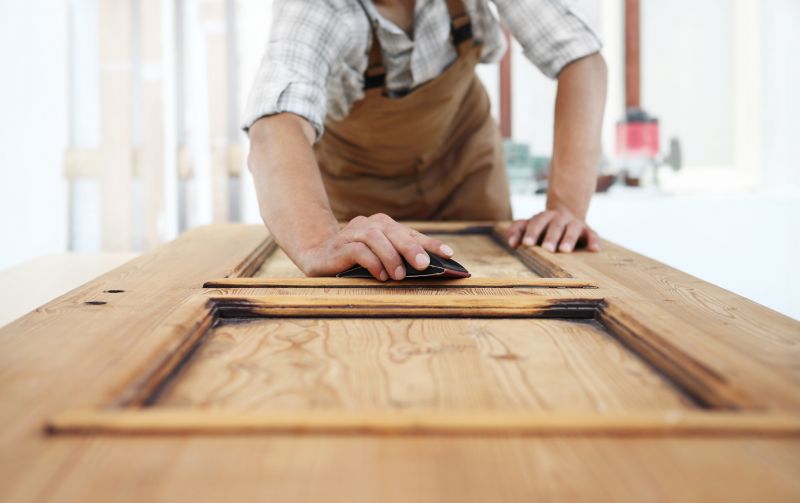 Exterior Door Staining