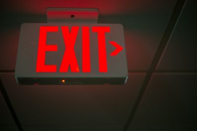 Fire Exit Sign Installation