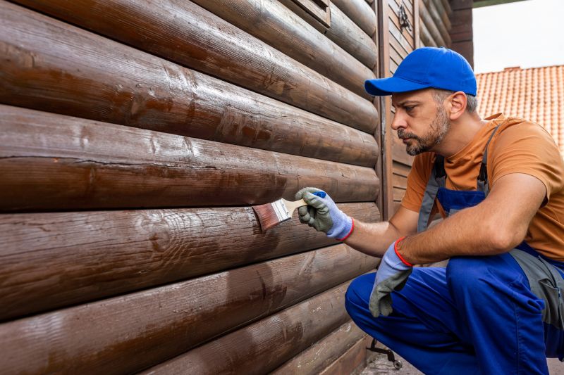 Log Home Staining