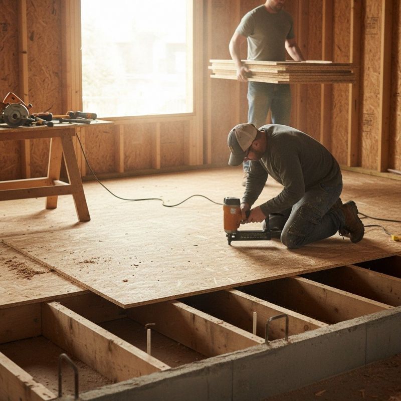 Plywood Flooring Installation
