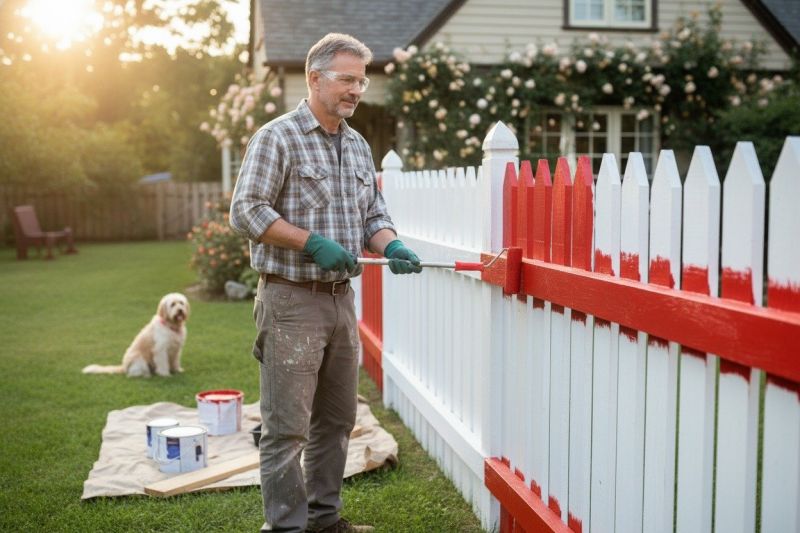Pool Fence Painting