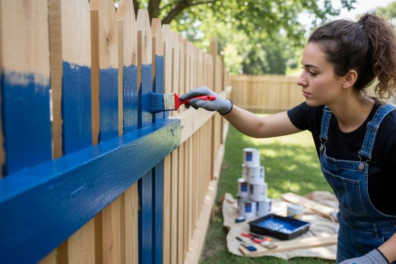 Pool Fence Painting