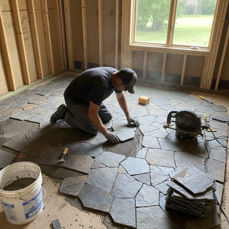 Stone Floor Installation