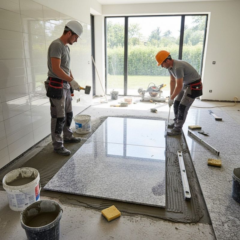 Stone Floor Installation