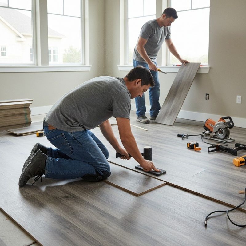 Wide Plank Floor Installation